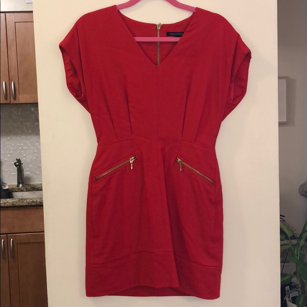 French connection size 2 red dress